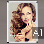 PGライトLEDスリム PG-32Rモデル(LED) A1サイズ R型 屋内用 カラー(仕様):つや有シルバー(スタンド用) (PGL-32R-A1-AG-Stand)