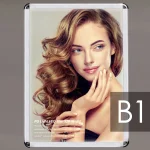 PGライトLEDスリム PG-32Rモデル(LED) B1サイズ R型 屋内用 カラー(仕様):つや有シルバー(スタンド用) (PGL-32R-B1-AG-Stand)