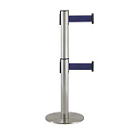 テラモト製 2段式ダブルベルトパーテーション