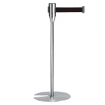 テラモト製 ベルトパーテーションスリム 3.3mタイプ ブラック (SU6619007)