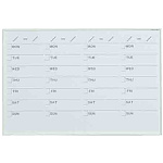 ホワイトボード MRシリーズ (壁掛) スケジュール MR23S 板面寸法 W910×H610 (MR23S)