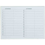 ホワイトボード MRシリーズ (壁掛) スケジュール MR34Y 板面寸法 W1210×H910 (MR34Y)