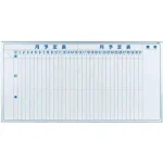 スチールホワイトボード MAJIシリーズ (壁掛) 月予定表 縦書き MV36M 板面寸法 W1810×H910 (MV36M)