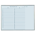 スチールホワイトボード Nシリーズ (壁掛) 月予定表 NV2YY 板面寸法 W600×H450 10枚セット (NV2YY)