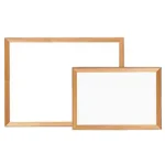 木枠スチールホワイト黒板 板面寸法:W494×H346 (800WM1)