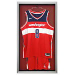 ユニフォーム額 バスケットボール用ユニフォームケース 片面 (受注生産品) シルバー エンジ UVアクリル (basket_uni_case(si_en_uv))