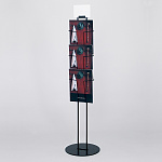 パンフレットスタンド アルモード 2519 屋内用 A4×3段 (2519-K)