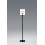 白無地板付きサインスタンド ブラック A5 (2713-K-A5)