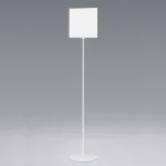 白無地板付きサインスタンド ホワイト 210角 (2713-W-210x210)