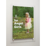 フレームレス アクリルポスターパネル 351 屋内用 V開き式 B2 (351-S-B2)