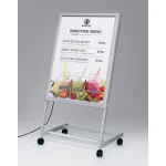 L型 LED電飾ポスタースタンド 屋外用 (FE478-S-B1)