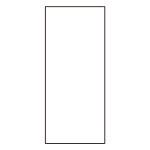 氏名標識 (樹脂タイプ) 70×22×0.5mm スペア用白名札 10枚入 (046907)