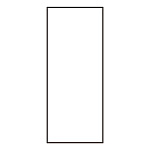 氏名標識 (樹脂タイプ) スペア用白名札 10枚入 仕様:タテ型 47×22×0.5mm (046909)