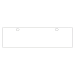 エプロンガード用エプロン 300×1000×1mm 表記:白無地 (110009)