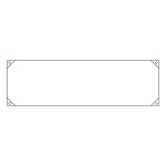 横断幕 無地 450×1580mm カラー:白 (123100)