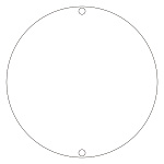 道路標識 白無地 400丸 (133300)