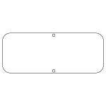 道路標識 150×400 表記:白無地 (133540)