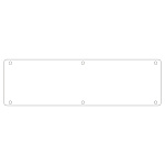 構内標識 無地 300×1200 カラー:白 (135301)