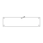 ビニール製無地腕章 (無反射タイプ) カラー:白 (140101)