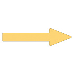 配管識別方向表示 蛍光エンビステッカー 蛍光オレンジ矢印 10枚1組 サイズ:25×200×55×65mm (193127)