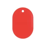 カラー小判札 無地 45×30×2.5mm (小) カラー:レッド (200014)