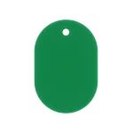 カラー小判札 無地 60×40×2.5mm (大) カラー:グリーン (200022)