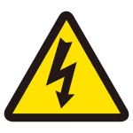 PL警告表示ラベル(簡易タイプ) 電気危険 小 (203005)