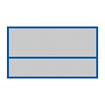 ヘルメット用ステッカー 無地 45×70mm 10枚1組 (233102)