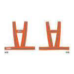 伸縮式蛍光反射ベスト フィットベスト 蛍光オレンジ (238182)