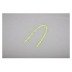 プラスチックカラーチェーン 線径6mm 長さ1.2m カラー｜蛍光緑 (284038)
