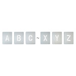 吹き付けプレート(ステンシルプレート) セット・単品 亜鉛鉄板製 A～Z(26枚セット) FP-AZ(大) (307020)