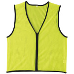 メッシュゼッケン (前開きタイプ) カラー:蛍光イエロー (320021)