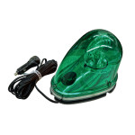 マグネット着脱式LED回転灯(流線型) DC12V/24V兼用 緑 (324031)