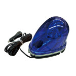 マグネット着脱式LED回転灯(流線型) DC12V/24V兼用 青 (324033)