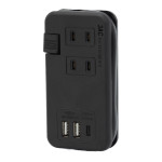 USB電源タップ PS-3AC3USB ブラック (353052)