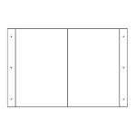 折り曲げ標識 表示内容:白無地 (392700)