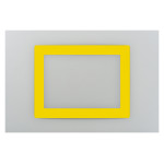 路面区画標識 オリジナル書式掲示用 A3 黄 (403123)