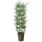 光触媒 人工観葉植物 造花 黒竹 1.35(幹:天然黒竹) (高さ135cm) (178A230)