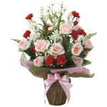 光触媒 人工観葉植物 造花 トリートピンク (高さ52cm) (2067R75)