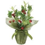 光触媒 人工観葉植物 造花 サクランボ (高さ44cm) (2098R35)