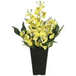 光触媒 人工観葉植物 造花 オンシジューム (高さ40cm) (2261A50)