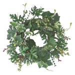 光触媒 人工観葉植物 造花 グリーンリース (高さ35cm) (2283A35)