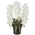 光触媒 人工観葉植物 造花 ロイヤル胡蝶蘭W (高さ76cm) (2291A200)