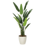 光触媒 人工観葉植物 造花 フレッシュトラベラーズパーム1.55 (高さ155cm) (2314A320)