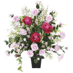 光触媒 人工観葉植物 造花 ファーストローズ (高さ60cm) (2367P250)