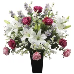 光触媒 人工観葉植物 造花 プレミアムカサブランカ (高さ68cm) (2368R250)