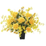 光触媒 人工観葉植物 造花 ゴールドエース (高さ55cm) (2377P125)