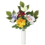 造花 仏花ラン1本 (高さ28cm) (2390R14N) ※光触媒無し