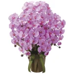 光触媒 人工観葉植物 造花 エレガント胡蝶蘭7本立 (高さ68cm)