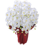 光触媒 人工観葉植物 造花 エレガント胡蝶蘭7本立W (高さ68cm) (2445A100)